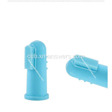 Liquid Silicone Baby Finger Toothbrush para sa Bata